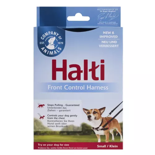 Harnais anti-traction Halti Front Control taille S tour de poitrail 36-64 cm - pour chien