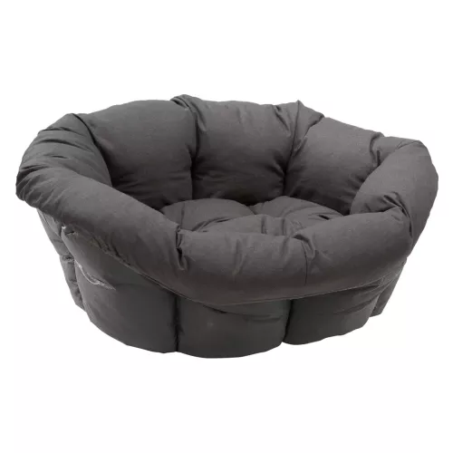 Housse Sofà anthracite pour corbeille Ferplast Siesta Deluxe pour chien et chat  - taillle 12: L 114 x l 83 x H 37 cm