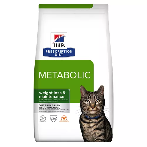 2x3kg Metabolic Weight Management poulet Hill's Prescription Diet - Croquettes pour chat