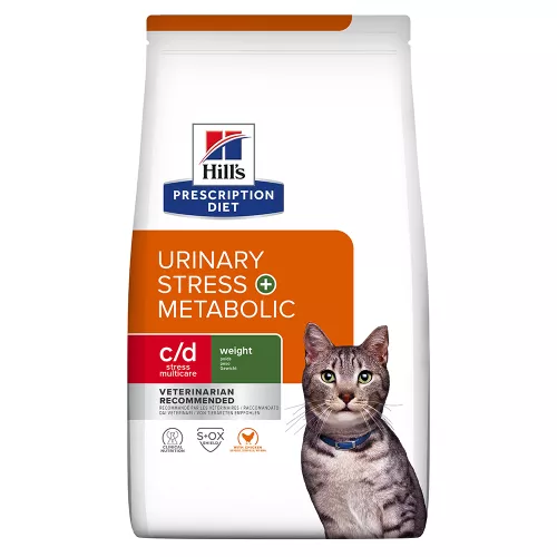 1,5kg c/d Urinary Stress + Metabolic Hill's Prescription Diet - Croquettes pour chat