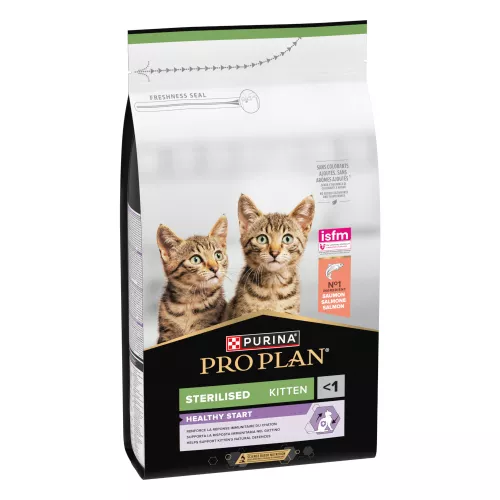 lot : 4x1,5kg Sterilised Kitten PURINA PRO PLAN, saumon - Croquettes pour chat