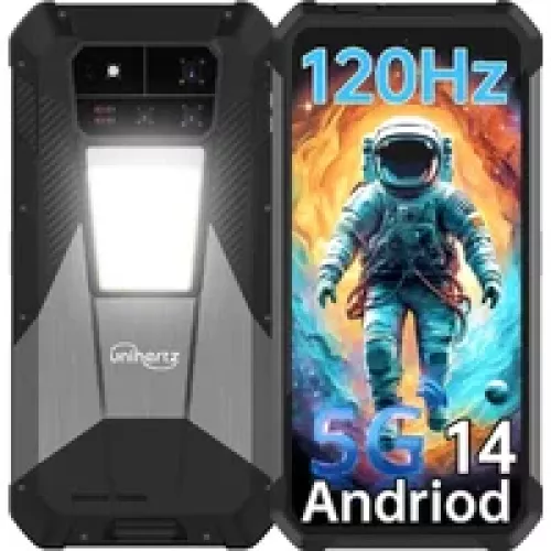 Unihertz Shark 3 5G Smartphone robuste débloqué, 512 Go, batterie 11 600 mAh, noir