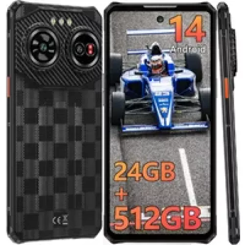 Smartphone robuste IIIF150 Air3 débloqué - 512 Go, jaune/noir