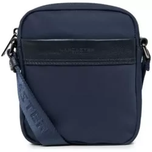 Lancaster Sac bandoulière Zippé Basic SPORT MEN'S  en tissu  Bleu