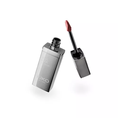 KIKO Vinyl Lock Lip Lacquer 02. Rouge à lèvres liquide au fini vinyle
