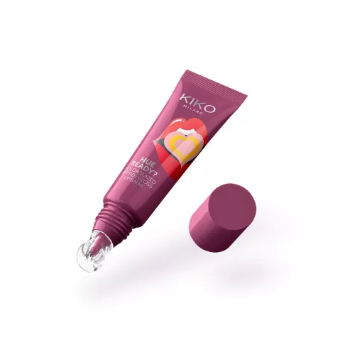 KIKO Hue Ready? Colorglazed Peptide Lip Gloss Balm 04. Gloss et soin nourrissant pour les lèvres 2 en 1