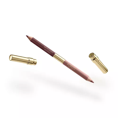 KIKO Matte Diaries Sketch&Blend Matte Eye Pencil 02. Crayon duo pour les yeux au fini ultra-mat
