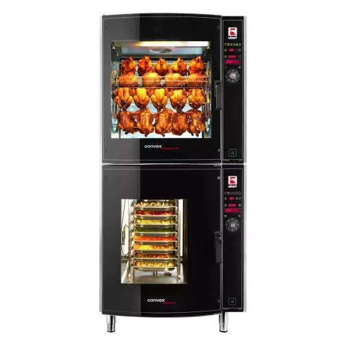 GGMGASTRO - UBERT | Gril à poulet rotatif - y compris four mixte CONVEX® 8x GN 1/1