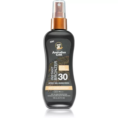 Australian Gold Instant Bronzer soin protecteur solaire avec bronzer SPF 30 100 ml