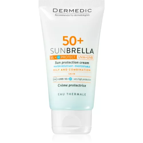 Dermedic Sunbrella crème protectrice pour peaux grasses et mixtes SPF 50+ 50 g