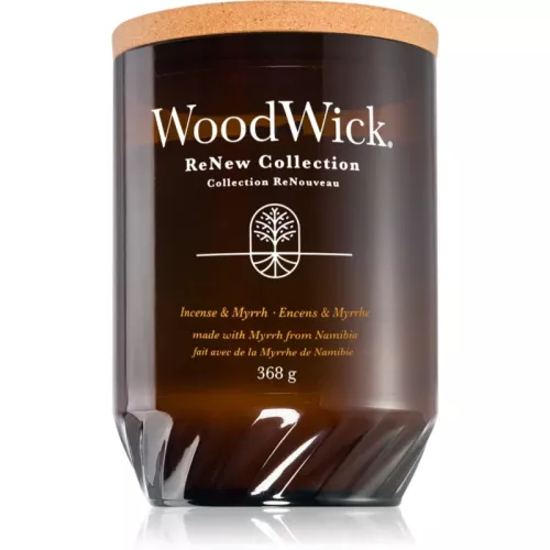 Woodwick Renew Incense & Myrrh bougie parfumée 368 g