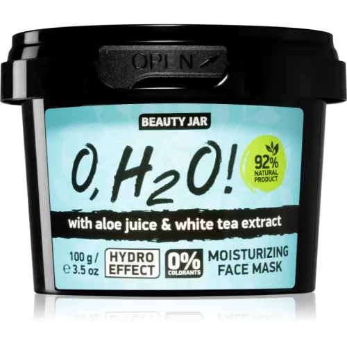 Beauty Jar O, H2O! masque visage hydratant à l'aloe vera 120 g