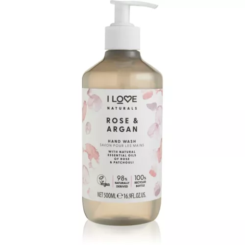 I Love Naturals Rose & Argan savon liquide mains 500 ml