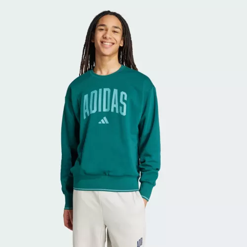 Adidas Sueur universitaire Hommes Collegiate Green / Powder Teal 2XL