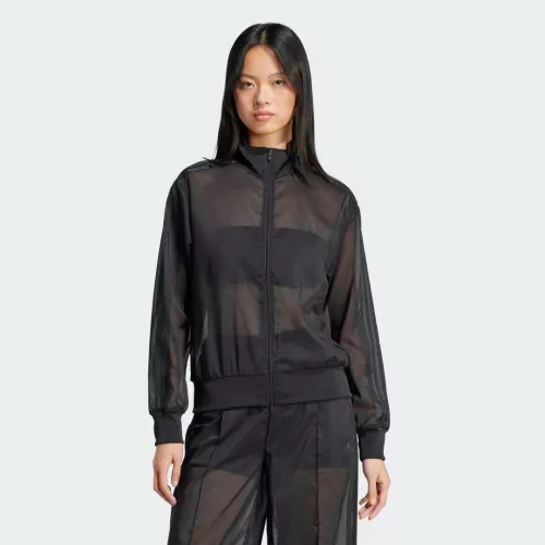 Adidas Veste de survêtement tissu transparent Adicolor Femmes Black S
