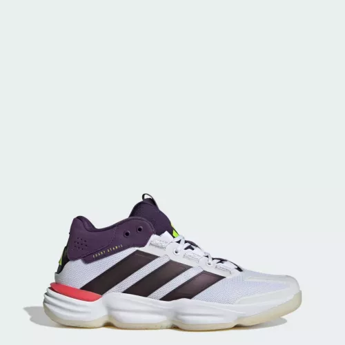 Adidas Chaussure Court Stabil Indoor Cloud White / Aurora Met. / Aurora Plum Hommes 46