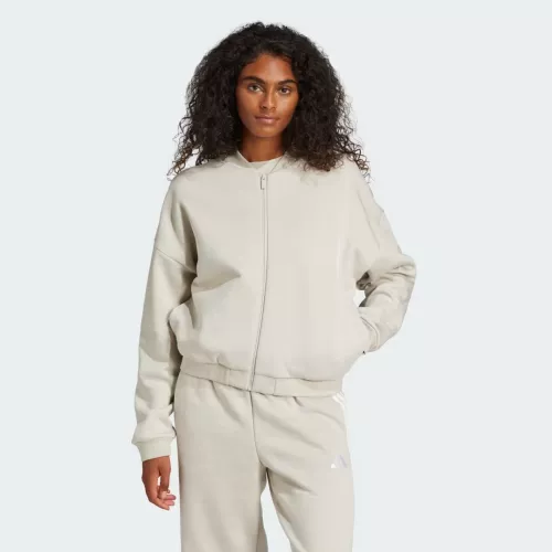 Adidas Veste bomber Essentials Contemporary Logo Beige Femmes XL