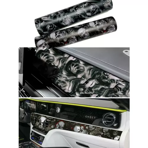Feuille d'emballage pour réglage de voiture, autocollants imperméables en vinyle pour moto, Film de crâne, accessoires automobiles d'extérieur, revête