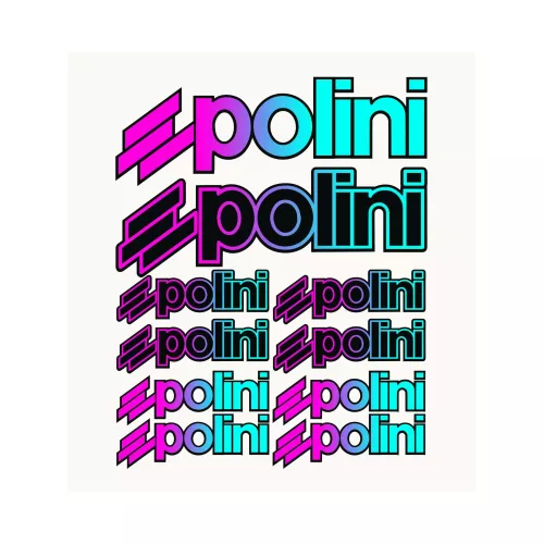 Ensemble d'autocollants de voiture créatifs, 10 pièces, compatibles avec Polini moto voiture, autocollants graphiques en PVC, Kit de protection solair