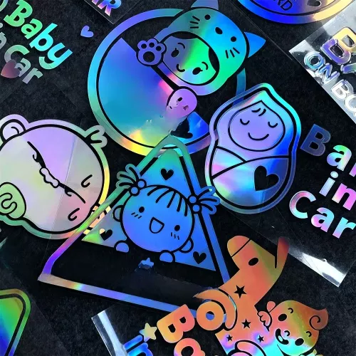 Bébé dans la voiture bébé à bord Moto voiture style Moto vélo autocollant réfléchissant autocollant pour Honda Toyota Mazda BMW Benz Audi Buick