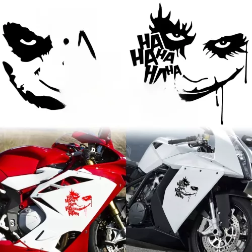 Joker HAHAHA – autocollants réfléchissants pour voiture, décor de carrosserie de Moto, réservoir de carburant, pare-brise, casque de Moto, accessoires