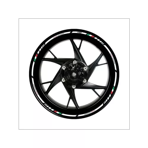 16 pièces/ensemble bande de jante réfléchissante voiture moto roue autocollants accessoires décoratifs universels pour Honda pour voiture moto vélo