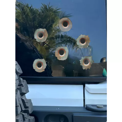 Autocollants de moto avec trou de balle rouillé, 6 pièces, carénage de moto étanche, réservoir de carburant, carrosserie de fenêtre de voiture, autoco