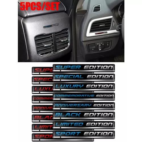 5 pièces Super luxe anniversaire commémorer spécial Sport édition limitée autocollant Auto moto décoration bricolage autocollants