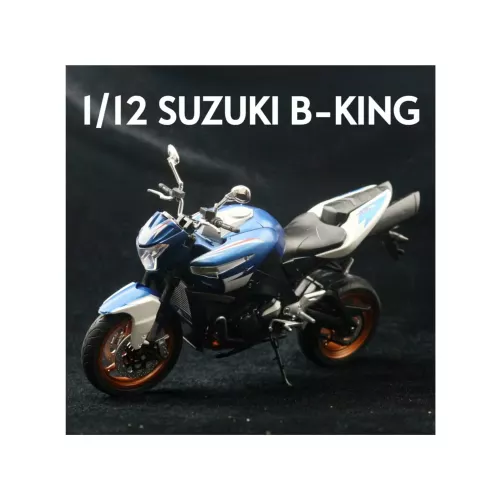 Modèle de moto de course Suzuki B-King 1/12, voiture miniature en métal moulé sous pression, collection 1:12, cadeau pour enfant, garçon