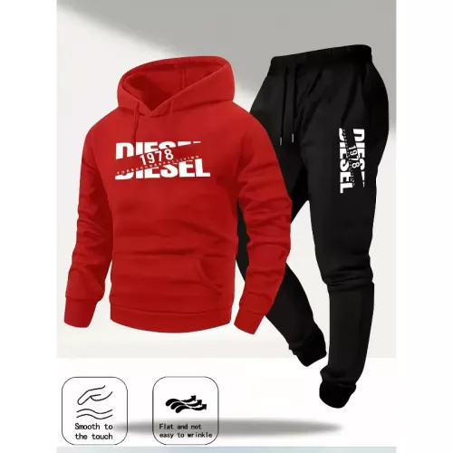 Hommes mode impression survêtement sweat à capuche + pantalons de survêtement ensemble automne hiver décontracté Fitness Jogging sport deux pièces uni