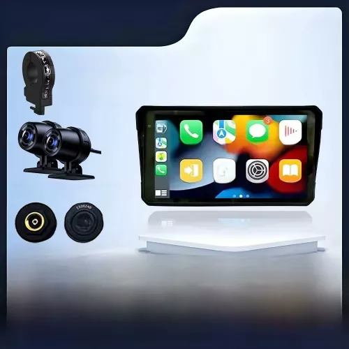 6 pouces écran moto Navigation GPS sans fil CarPlay Android Auto moto GPS moteur DVR moniteur TPMS en option