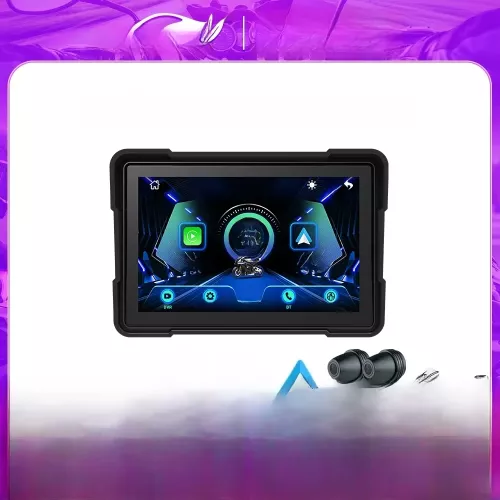 EKIY 5.0 pouces sans fil CarPlay Moto Portable numérique Moto tableau de bord GPS Navigation écran d'affichage Android Auto moniteur