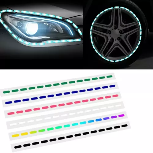 Bricolage ligne de voiture autocollants réfléchissants voiture Auto motos carrosserie porte roue phare décoration autocollants réfléchissants bande ba