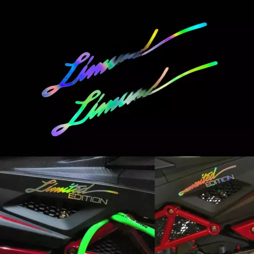 Autocollants réfléchissants en vinyle pour voiture et moto, édition limitée, décoration de carrosserie, accessoires de motos pour Yamaha Honda Voge KT