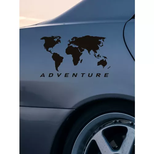 Carte du monde universelle Auto autocollant Art Auto moto camions course SUV pare-chocs ordinateur portable valise vinyle décalcomanie