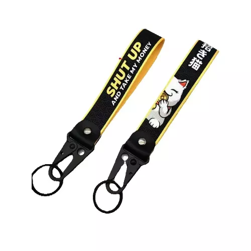 1PC JDM porte-clés voiture de course moto porte-clés anneau voiture lanière porte-clés accessoires de voiture pour coureurs de nuit porte-clés cadeau