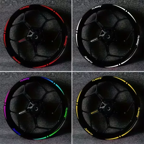 Autocollants de moyeu de moto de Style Sport, nouveau Design, autocollants imperméables pour roues de moto de voiture, pour roues de 17 pouces, 18 pou
