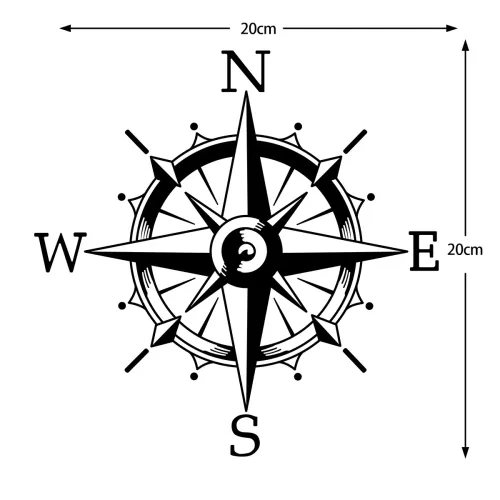 Autocollants de voiture de coulée de boussole d'aventure, décor de carrosserie de moto, carburant précieux, pare-brise avant, accessoires de casque de