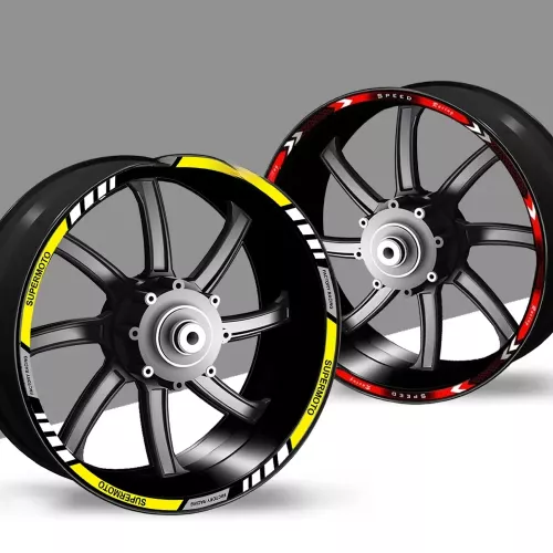 Autocollant réfléchissant pour roue de moto, 10 ″, 12″, 17″, 18 pouces, bande de moyeu, autocollant de jante, accessoires de Scooter automobile pour H