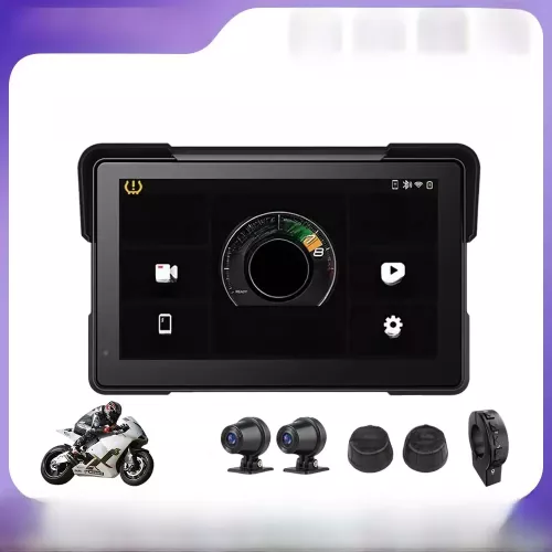 7 pouces moto Portable Navigation GPS sans fil Carplay Android Auto IP67 étanche moto 2K HD écran tactile affichage BT