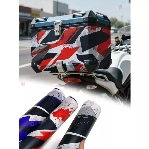 Autocollants de Camouflage autocollants de moto pour enveloppe de voiture Film auto-adhésif en vinyle accessoires tout-terrain autocollants de revêtem