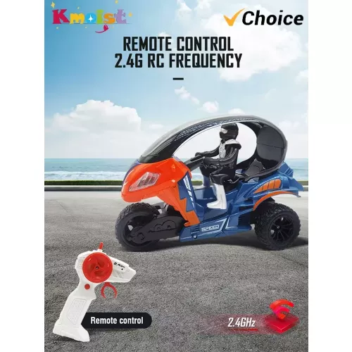 Moto électrique RC voiture Spray RC cascadeur jouets télécommande dérive cascadeur trois roues moto avec lumières LED pour enfants cadeaux