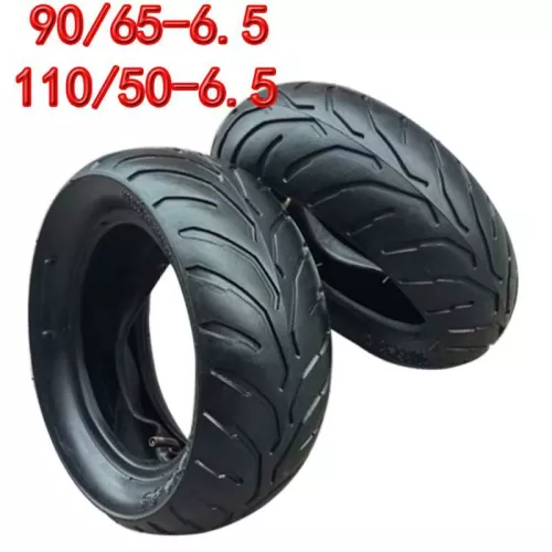 Mini accessoires de moto 49cc, petite voiture de sport avant 90 / 65-6.5 arrière 110 50-6.5 pouces, pneu intérieur et extérieur
