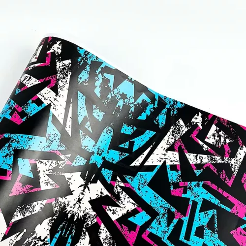 Films de peinture Graffiti de voiture, pour capot de carrosserie automobile, rétroviseur, moto, vélo, autocollant de décoration, emballage en vinyle i