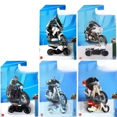 Jouets de MOTO Hot Wheels originaux pour garçon HW MOTO 1/64 voiture moulée sous pression BMW DUCATI DesertX Honda Collection cadeau pour enfants