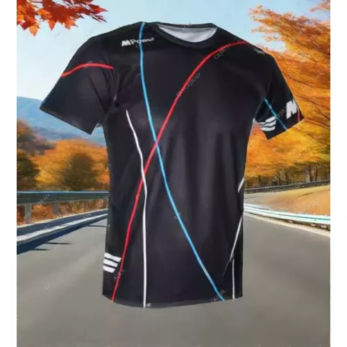 Été pour BMW Auto moto Motorsport Superbike sport voiture de course Enduro noir T-Shirt hommes séchage rapide ne se décolore pas maillots