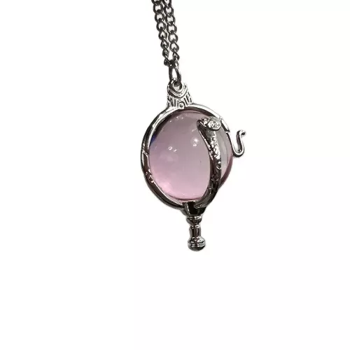 Coeur de Kandrakar Pendentif en cristal rose Mode innovante Dessin animé romantique W.I.T.C.H. Bijoux Cadeaux de rêves d'enfance