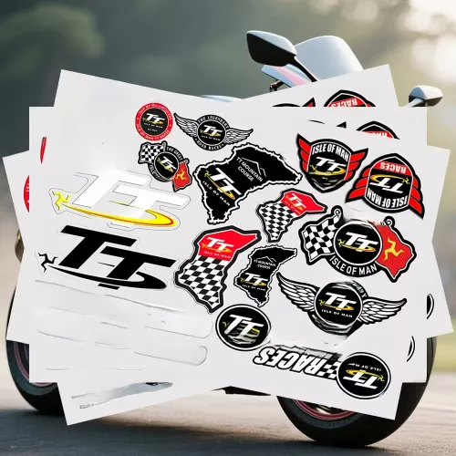 Autocollant de Moto i-ils de Man TT, carrosserie automobile, pare-chocs, fenêtres, murs d'ordinateur portable, décalcomanie en vinyle, accessoires de 