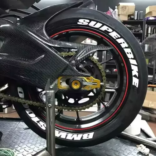 Autocollant de roue de pneu avec Logo 3D de réglage de moto de voiture, décalcomanies de décoration de style de moto automobile pour BMW YAMAHA Honda 