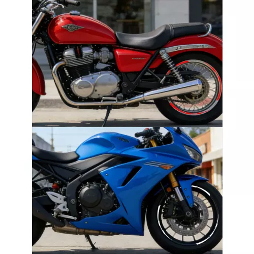 Autocollants de roue de moto Design éclair 16-19 pouces, autocollants en vinyle auto-adhésifs pour moyeu, pour YAMAHA Honda Kawasaki Suzuki BMW KTM